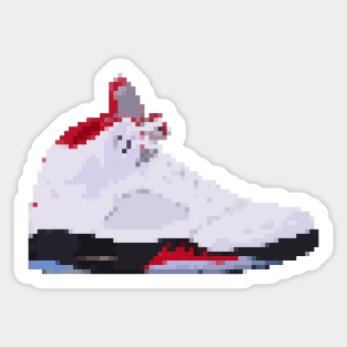 AIR JORDAN V RETRO PIXELATED ART SHOE COLLECTION Sticker